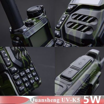 5W Quansheng UV-K5 Walkie Talkie Radio à deux voies avec chargeur USB-C Type de fréquence VHF UHF