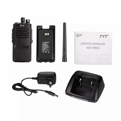 TYT MD-680D noir portatif IP67 étanche à l'eau 10W DMR professionnel