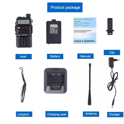 136-174MHz 400-470MHz Baofeng UV5R 8w Walkie Talkie à double bande pour les aventures en plein air