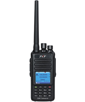 DMR à double bande IP67 GPS étanche Optionnel 100000 Contacts 131mm*61mm*36mm Radio numérique