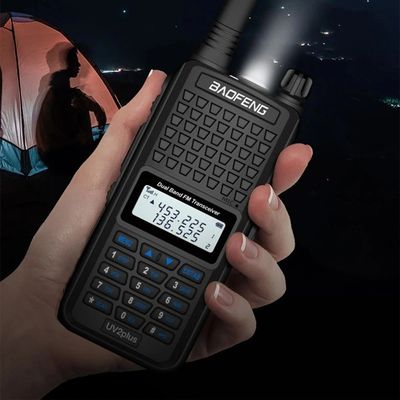 130 x 58 x 35 mm Noir Baofeng Bf-UV2plus IP68 LED lampe de poche UV à double bande Walkie Talkie