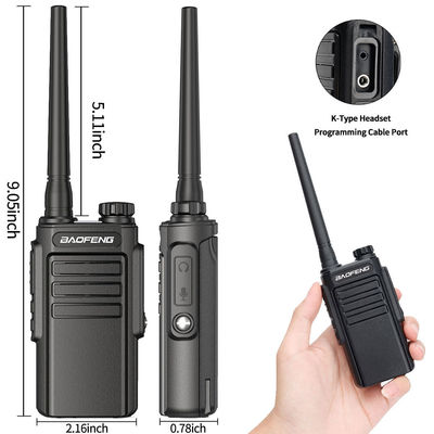 UHF 400-470MHz Portable Walkie Talkie Type-C Charge Mise à niveau de la radio BF-888S pour l'extérieur