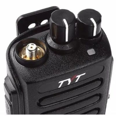 2200 mAh Walkie-Talkie numérique portable noir MD-680 pour les fréquences VHF UHF