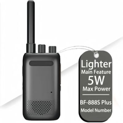 Niveau de résistance à l'eau IPX6 2W 4W 5W Walkie Talkie pour chantiers de construction et usines
