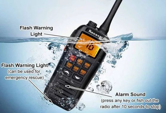 Récent RS-37m IP67 imperméable à l'eau 5W VHF 2 Way Long Range Walkie Talkie Radio Marine