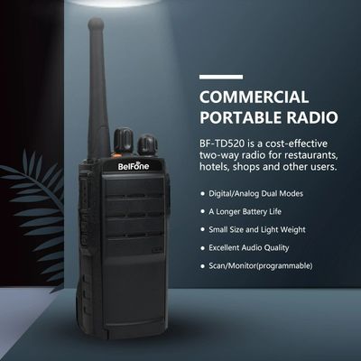 216g Straight Bf-TD520 DMR Radio Walkie-Talkie à un prix abordable avec 128 canaux de stockage