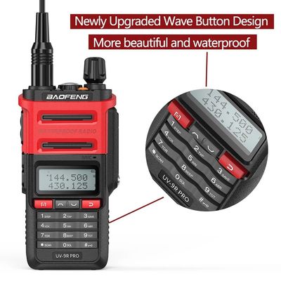 128 canaux Baofeng UV-9r PRO IP68 Walkie Talkie pour la communication à longue distance en 2024