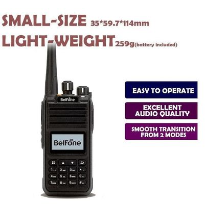 Bellphone noir Bf-Td515 VHF UHF Radio longue portée 5W Portable sans fil à deux voies Commercial
