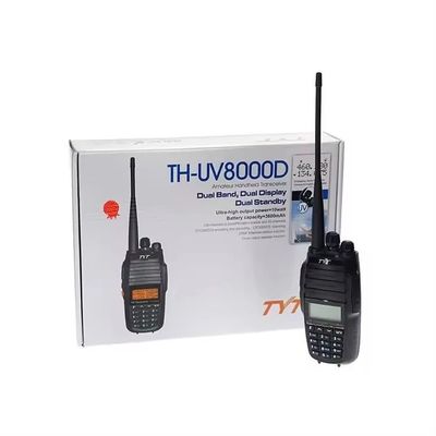 TH-UV8000e Ham Walkie Talkie avec une distance de 10 km et une plage de fréquences VHF 136-174