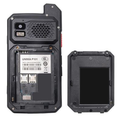 Black Uniwa F101 4 pouces écran tactile Zello IP65 étanche Poc Radio 4G Android Walkie Talkie avec NFC et le bouton Sos En 2024