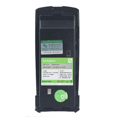 Walkie-talkie noir avec capacité de batterie de 4000 mAh et numérisation à fréquences multiples