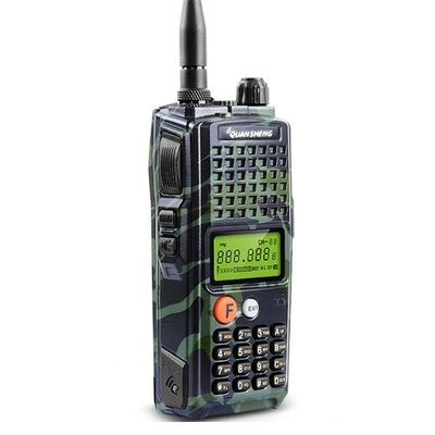 Walkie-talkie noir avec capacité de batterie de 4000 mAh et numérisation à fréquences multiples