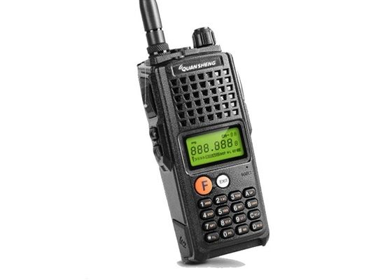 Walkie-talkie noir avec capacité de batterie de 4000 mAh et numérisation à fréquences multiples