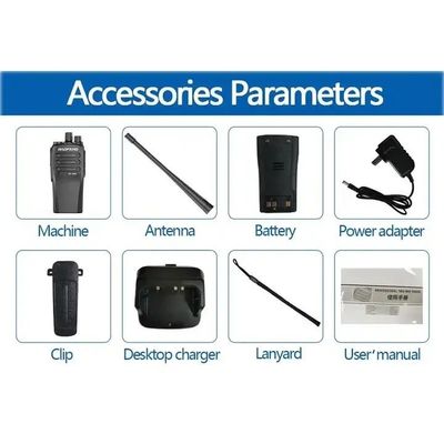 138*61*38MM Baofeng Bf-1909 10W UHF Ham Radio Intercom Transceiver de type C Walkie Talkie