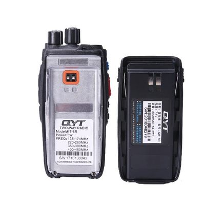 Produits de Walkie Talkie de Qyt Kt-8r de style longue portée écran couleur quad bande portative