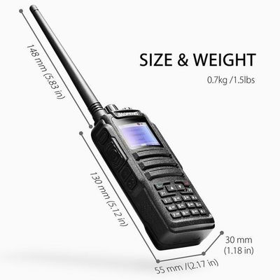 Baofeng DM-1701 5W Radio DMR à double bande Vhf Radio mobile avec chaîne de stockage 128CH