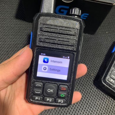 Portable 4G Walkie Talkie avec GPS carte SIM WCDMA Wifi Bluetooth et Zello sans fil