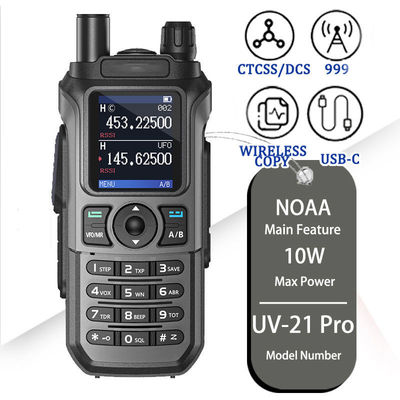 Radiodiffuseur à longue portée UV-21 Pro V2 à double bande avec batterie haute capacité 2600 MAH
