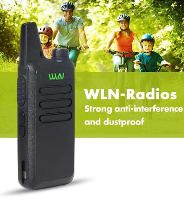 WLN KD-C1 2W/0.5W UHF Mini Walkie Talkie Émetteur-récepteur portable 400-480MHZ Blanc en besoin