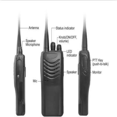 Kenwood UHF/VHF Walkie Talkie portatif avec canal de stockage 16CH et style terminal