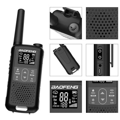XIR P3688 DP1400 CP200D DEP450 Radio numérique à deux voies radio walkie-talkie 103mm*55mm*31mm Noir