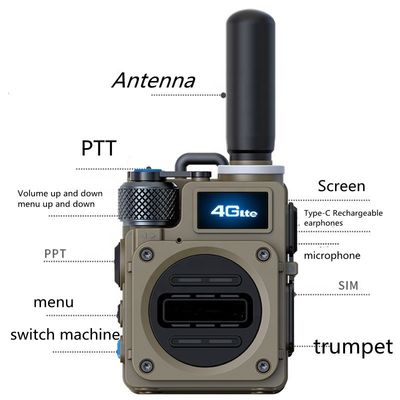 400-470 Carte Sim à portée de fréquence Walkie-Talkies pour téléphones portables GSM à longue portée