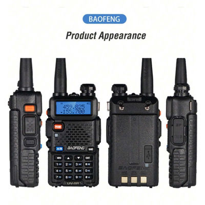 128 canaux Baofeng UV-5R Walkie-Talkie résistant à l'eau 5-10KM portée VHF UHF fréquence