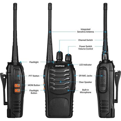 BF Baofeng 888 Batterie au lithium Walkie-Talkie bidirectionnel pour les enfants