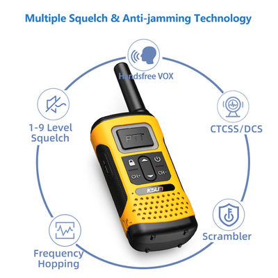 Télécommunications UHF portatives KSUN GZ32 PMR FRS Licence Radio bidirectionnelle gratuite avec fonction de décryptage de clone