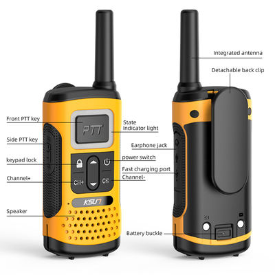 Télécommunications UHF portatives KSUN GZ32 PMR FRS Licence Radio bidirectionnelle gratuite avec fonction de décryptage de clone