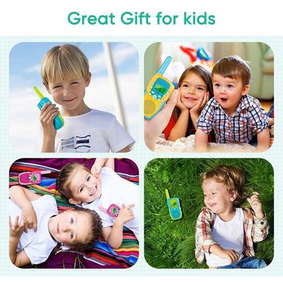 Jouet de radio de poche pour enfants Transcepteur à longue portée rechargeable 22 canaux Design de dessin animé