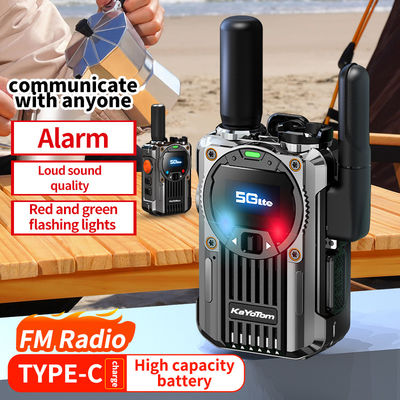 4G POC Walkie Talkie en alliage de zinc avec fonction de radio FM et prise en charge exclusive de PTT