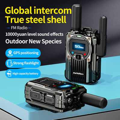 4G POC Walkie Talkie en alliage de zinc avec fonction de radio FM et prise en charge exclusive de PTT