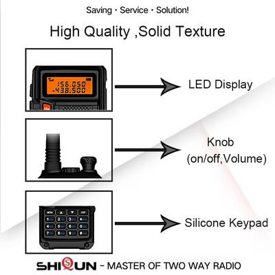 Puissance de sortie 8W Baofeng UV-5R Plus Transcepteur radio Tri-Power Ham avec charge USB-C