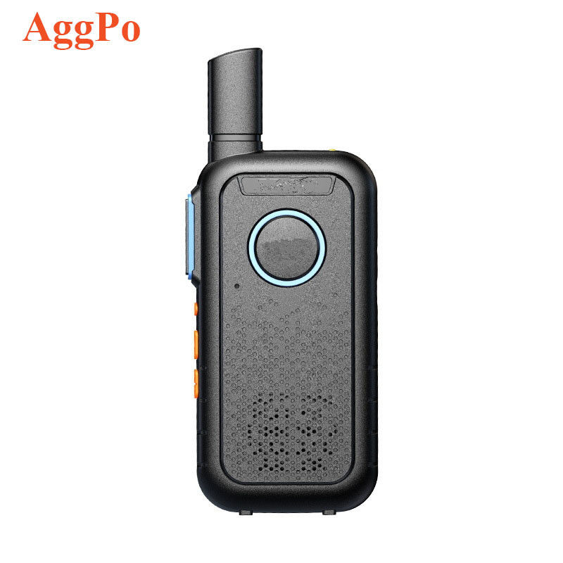 Commercial Noir Mini Mince Portable Walkie Talkie Portable Léger 1,7*13,5*5,4cm