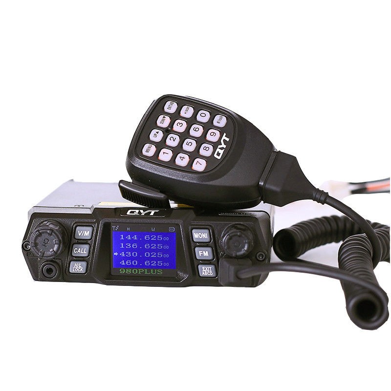 QYT KT-980plus Radio mobile pour voiture VHF 75W UHF 15-30km Walkie Talkie pour véhicule