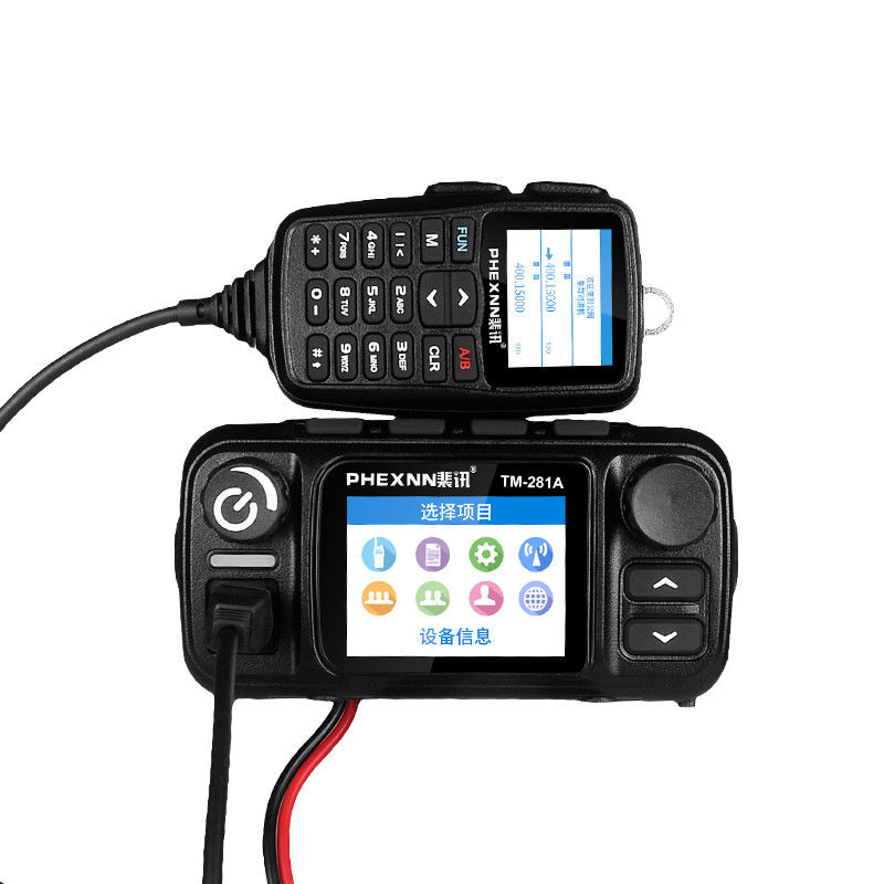 Réseau IP LTE POC UHF VHF Radio de voiture mobile avec 4G LTE POC 25w Radio analogique à double bande