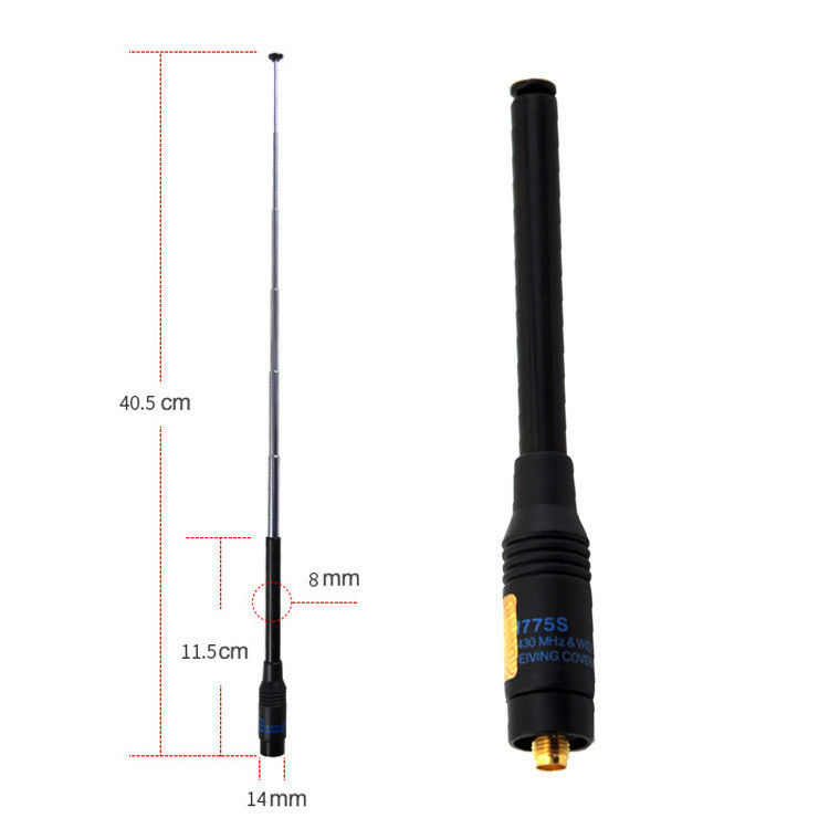 144-146/430-440MHz Plage de fréquences RH775 Walkie-Talkie avec NFC et longue antenne