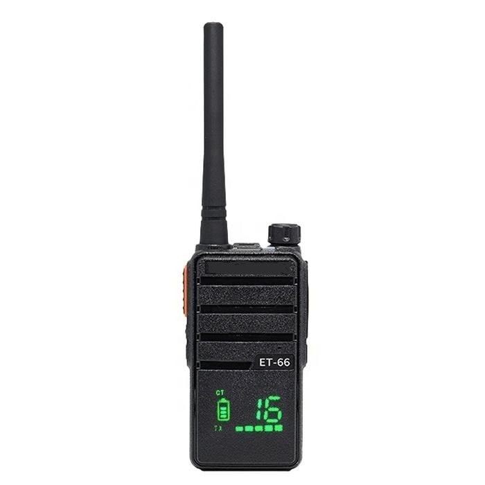 Mini deux canaux de balayage Walkie Talkie ET-66 pour la communication à longue distance
