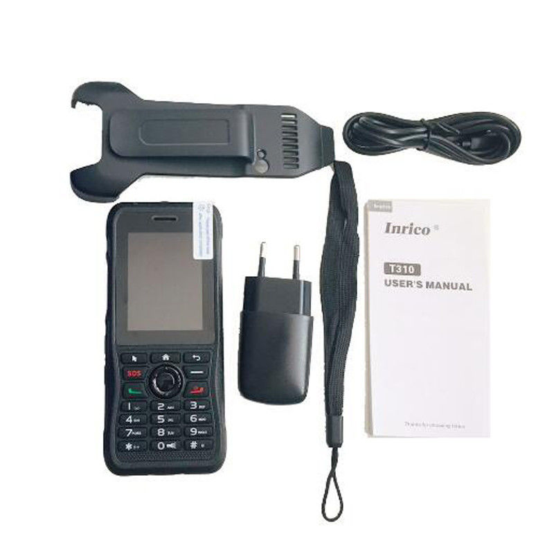 Réseau 4G Radio bidirectionnelle Zello T310 Rugged 4G Poc Téléphone portable avec petit clavier de 2,4 pouces