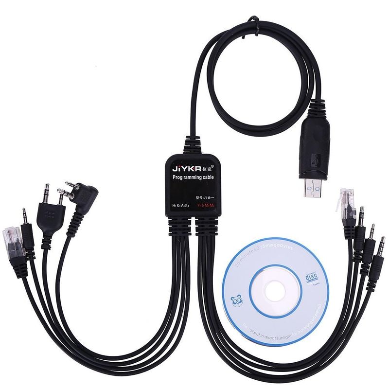 8 en 1 câble de programmation USB pour Motorola Baofeng HYT VX GMRS puissance de sortie