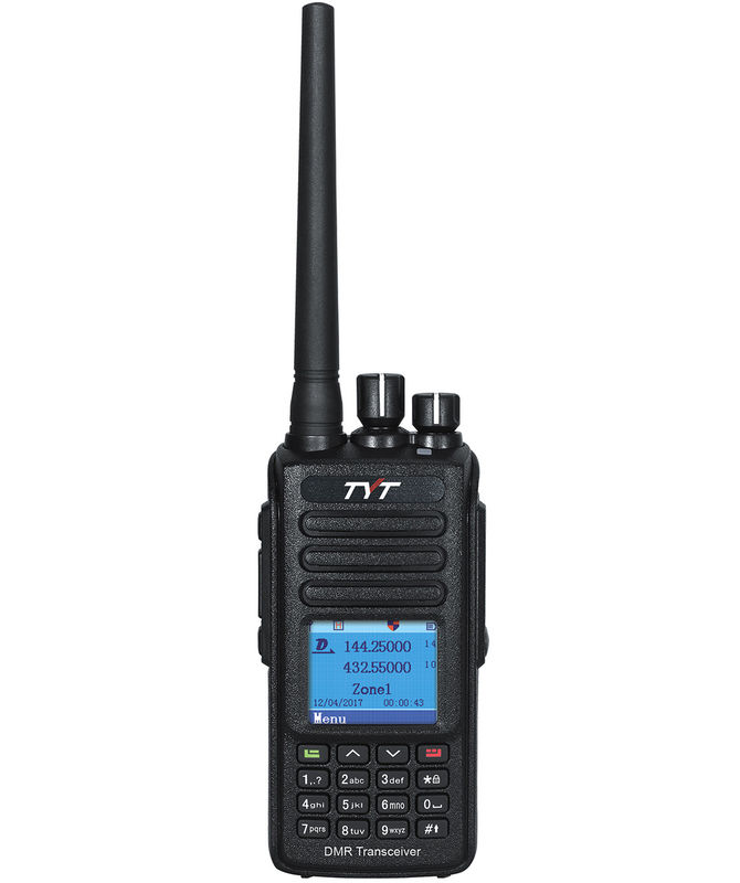 DMR à double bande IP67 GPS étanche Optionnel 100000 Contacts 131mm*61mm*36mm Radio numérique