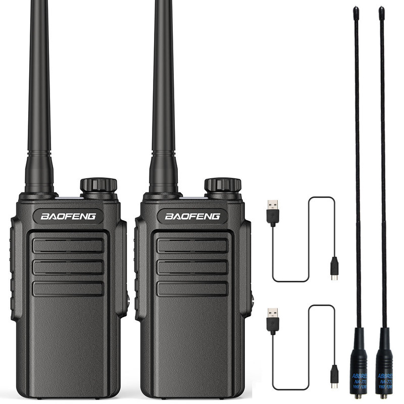UHF 400-470MHz Portable Walkie Talkie Type-C Charge Mise à niveau de la radio BF-888S pour l'extérieur