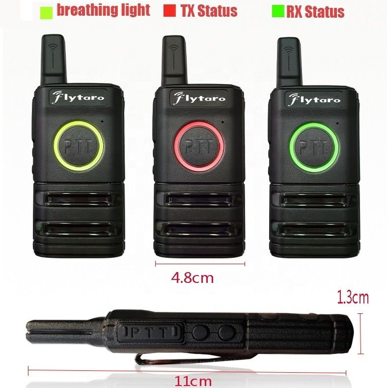 GMRS Walkie Talkie MINI Communication sans fil portatif UHF 400 à 480 MHz VHF 110*48*13 mm