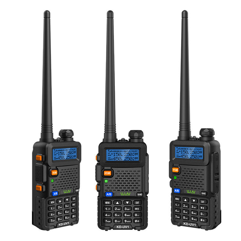 283.4g Walkie Talkie à longue portée KD-UV1 à double bande UHF400-470MHz VHF136-174MHz